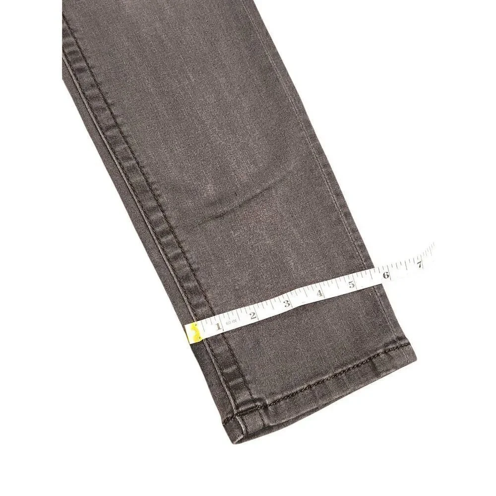 Miss Me 'mid-rise skinny' women 27x29 measured Gray wash Logo denim jeans - Picture 6 of 10